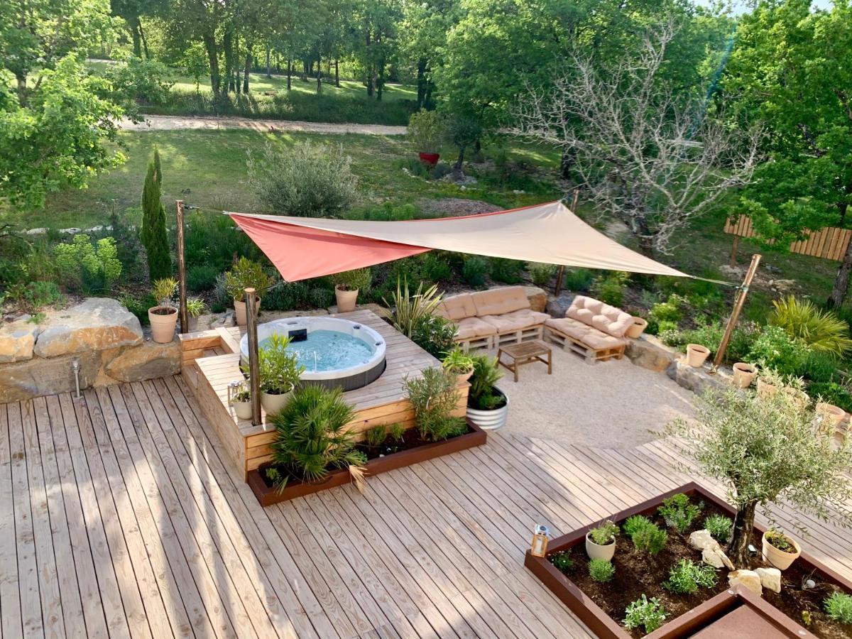 Maison D'Hotes De Charme Le Clos De La Fontaine Piscine & Spa Labastide-Marnhac Bagian luar foto
