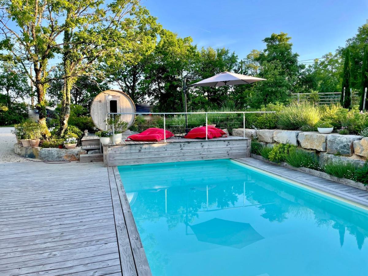 Maison D'Hotes De Charme Le Clos De La Fontaine Piscine & Spa Labastide-Marnhac Bagian luar foto